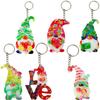 Holographic Resin Molds with Hole Christmas Gnome Pendant Silicone Mold for DIY Keychains Pendants Jewelry Resin Craft