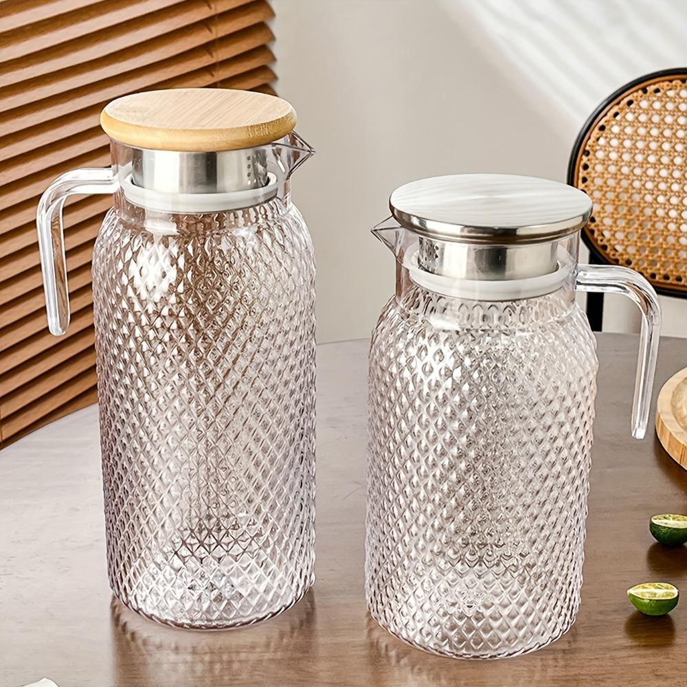 V-shaped Diversion Port Cold Water Jug Large Capacity Juice Jug Multifunctional Drinks Pot Home