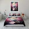 Wolf Sakura Mountain Art Decor Soft Comfortable Duvet Cover Bedding Set Included 1*Duvet Cover & 2*Pillowcases Gift