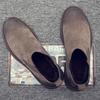 Men's Shoes Autumn Winter Velvet Warm Chelsea Boots Men Leather Boots Men's Workwear High Top Shoes Keep Warm Ankle Boots