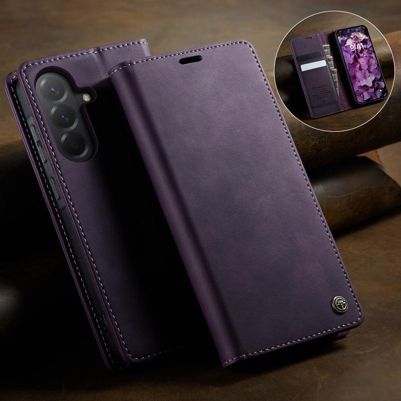 RFID Leather Flip Case for Samsung Galaxy A17 A07 A06 A16 A26 A36 A56 A 17 16 26 36 56 5G 4G 2025 Luxury Cover Magnet Book Funda
