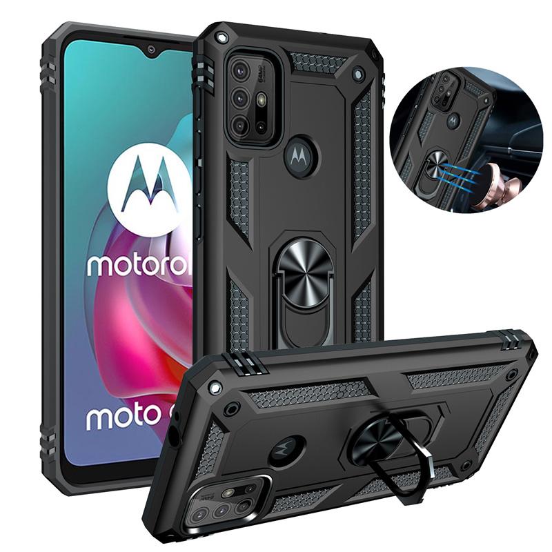 

Противоударная броня для Motorola Moto G10 G20 G30 G50 G60 G51 G52 G22 G31 G41 G82 G71S G200 G100 чехол для телефона с кольцом-держателем задняя крышка