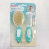 2Pcs/set baby comb brush care set, baby shampoo  soft hair comb to remove fetal ringworm, cleaning brush