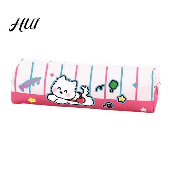 Cute Animal Pencil Pouch Puppy Case Large Capacity Cartoon Waterproof Students Stationery Bag for Pens Markers Back-to-School Gift