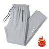 Men's Fleece-Lined Plus Size Joggers - Warm, Fashionable, and Comfortable for Spring and Autumn.