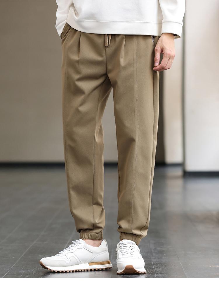 Simple and Versatile Tapered Sports Leggings, Sweatpants, Men's Casual Pants
