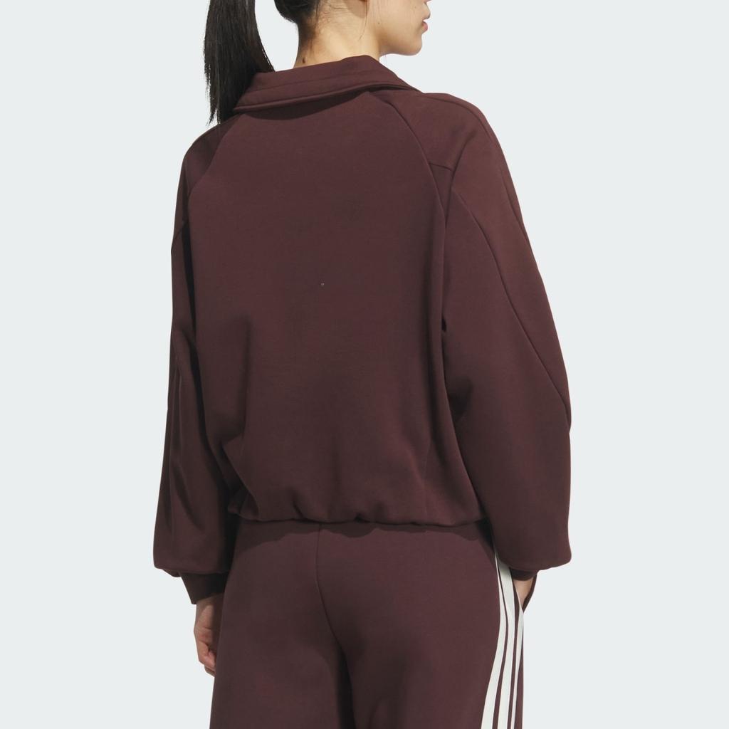 Adidas Sports Casual Letter Long Sleeve Stand Collar Sweatshirt Women Sweatshirt KC0066