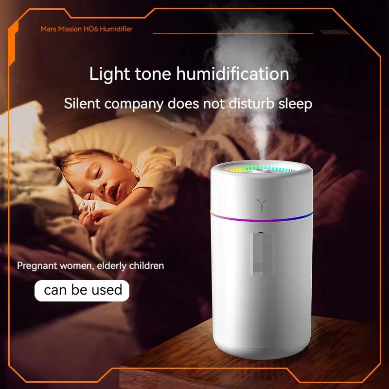 350ML Car Air Humidifier USB Essential Oil Diffuser   Humidify Mist Maker LED Night Light Mini Ultrasonic Humidifier Smell