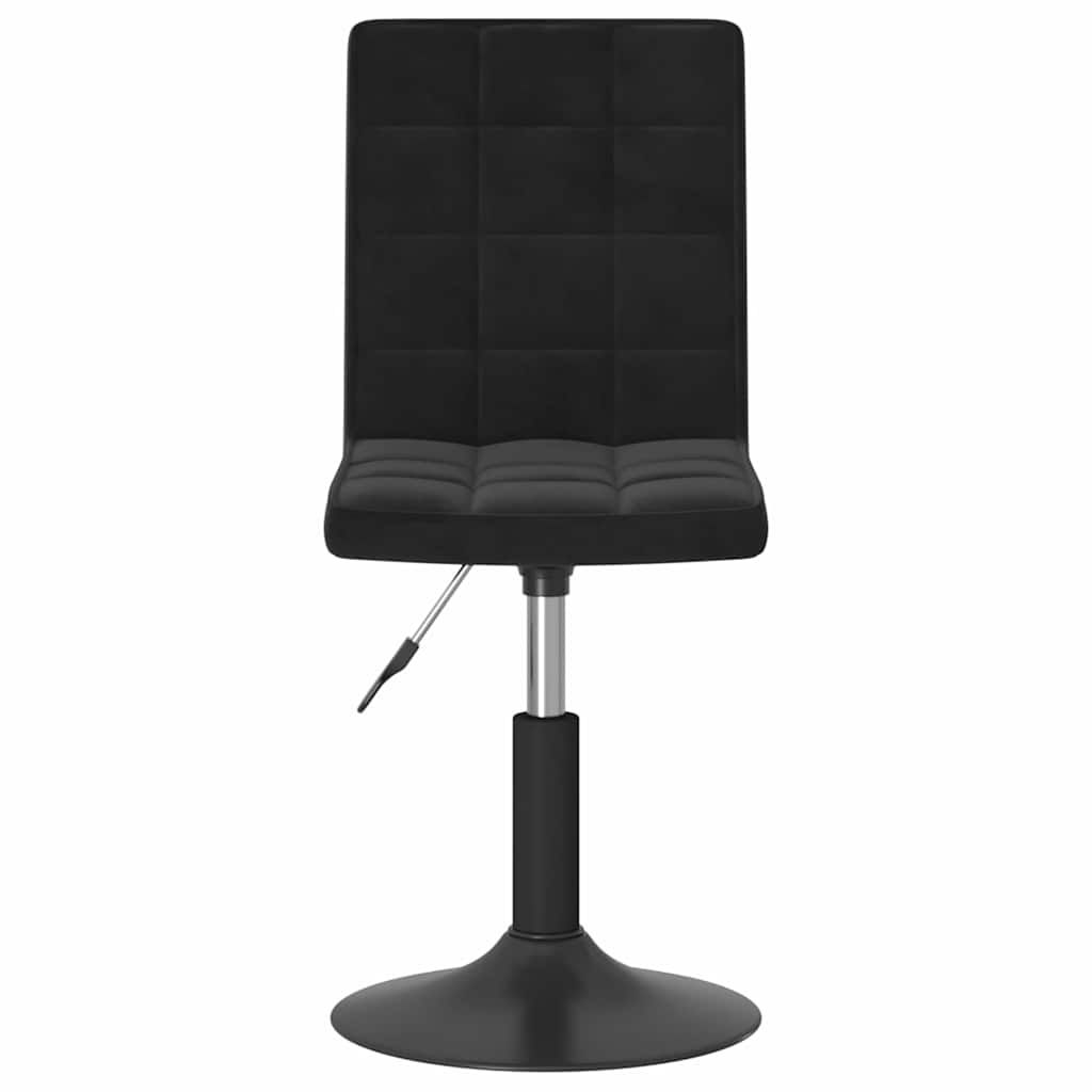 Vidaxl Swivel Dining Chairs, 4 Pcs, Black, Upholstered In Velvet