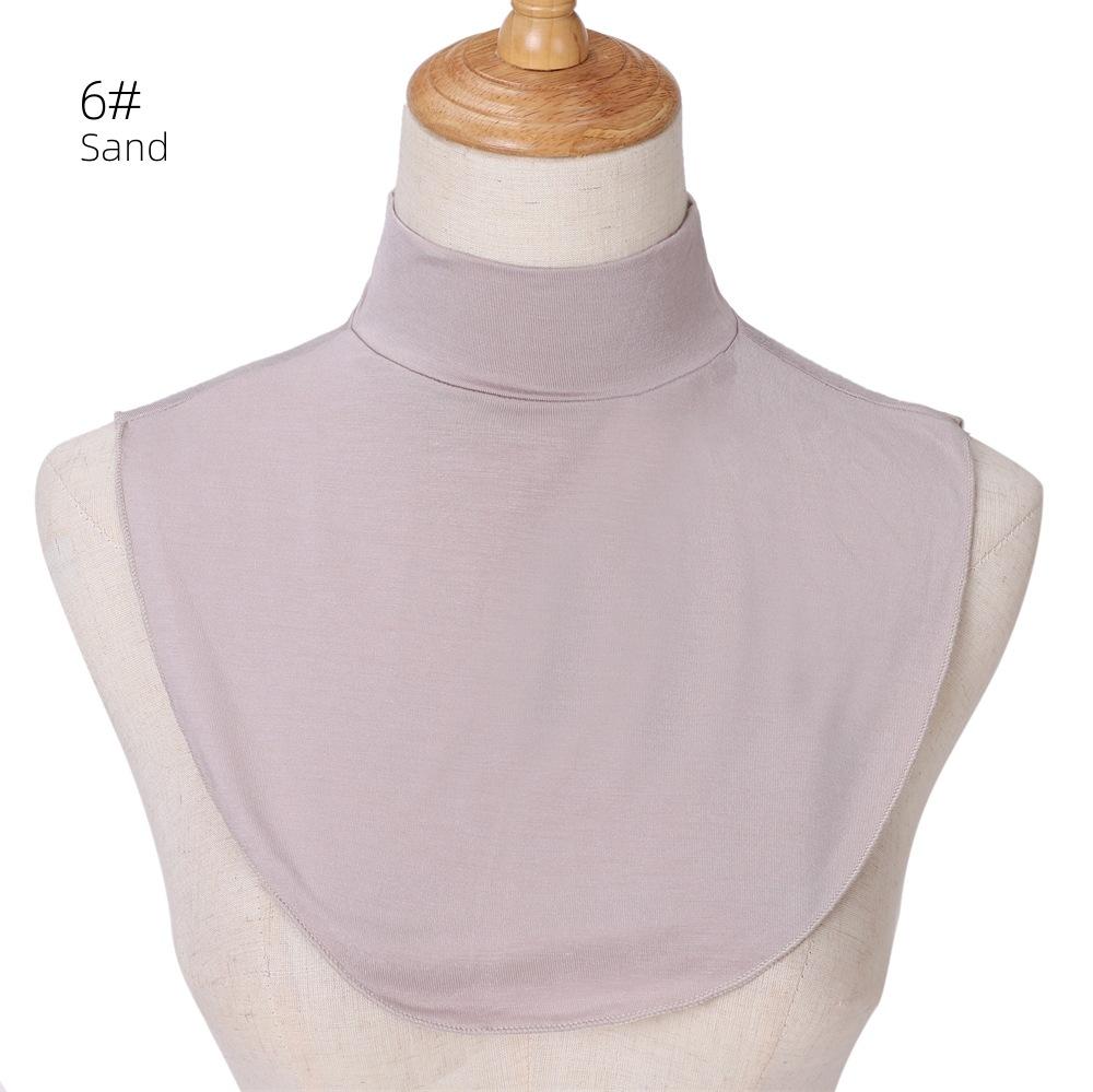 New Soft muslim women's neck cover modal jersey Full cover high neck turtle neck cover islamic clothing ladies clothes accessory