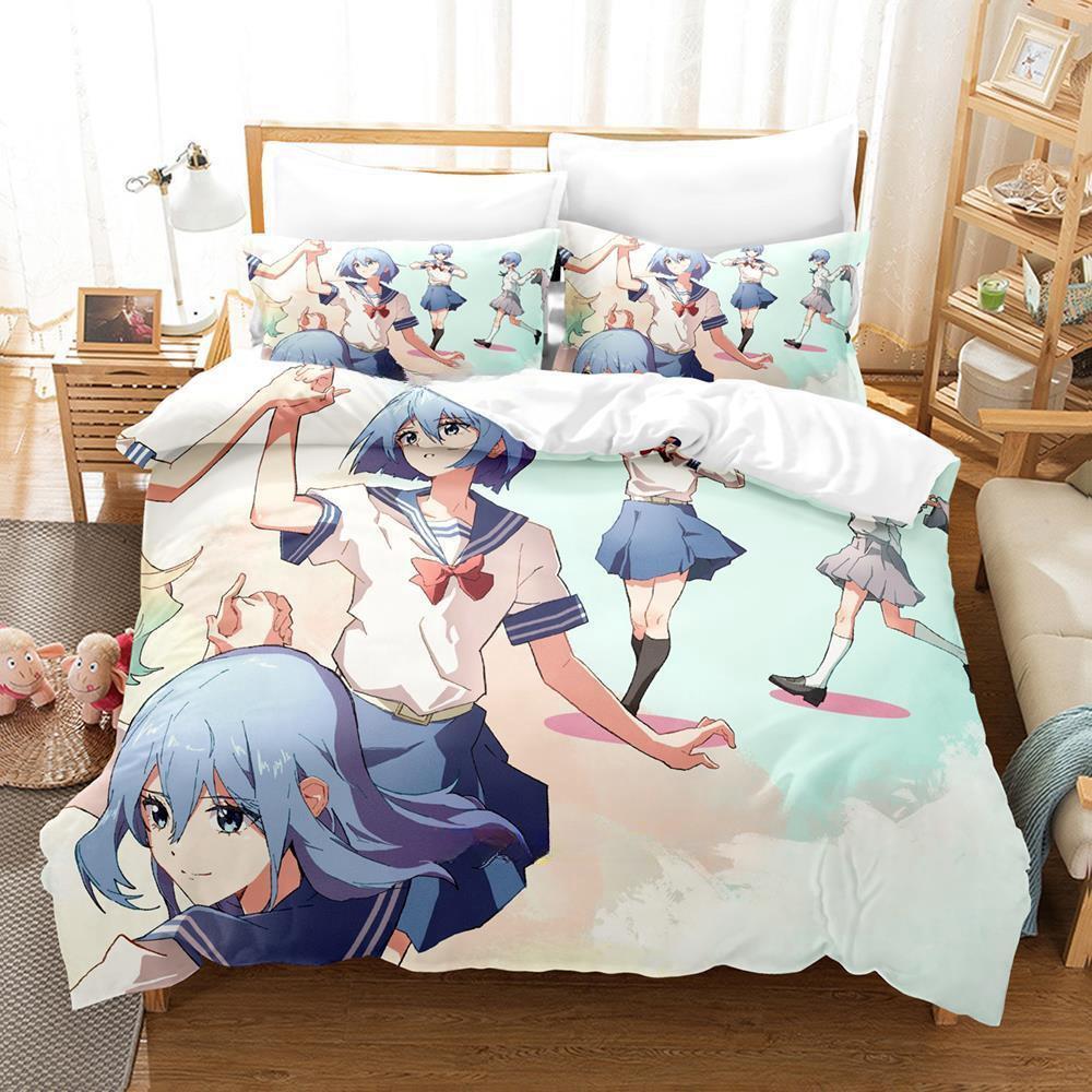 

Kageki Shojo Постельное белье Односпальный Полуторный Двуспальный Кингсайз Комплект для кровати Взрослый Детский Спальня Комплекты пододеяльников 3D Принт Аниме Комплект простыней EU Twin 135x200cm