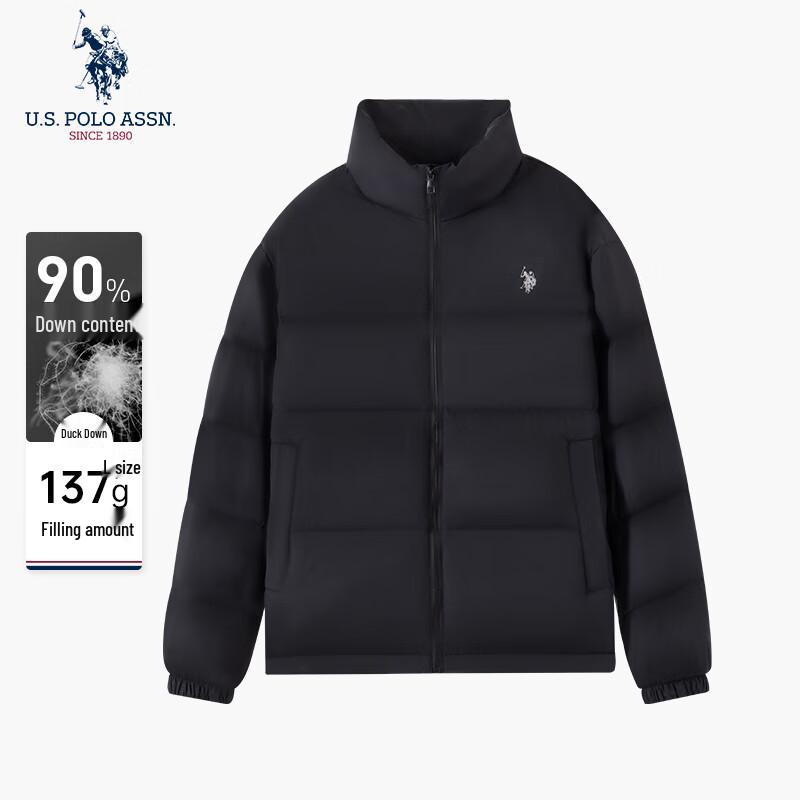 U.S. POLO ASSN. Men s Duck Down Puffer Jacket M чёрный