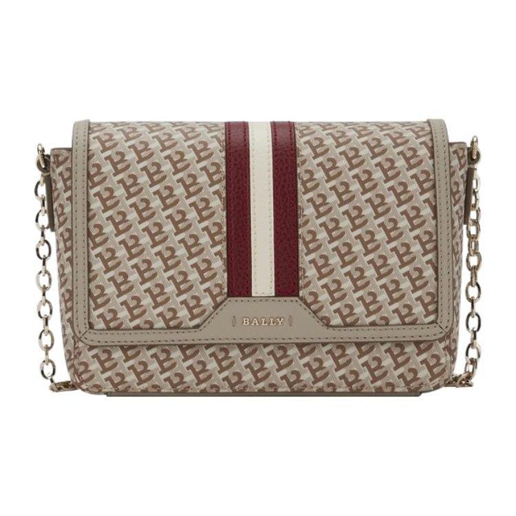 

Bally Letter Logo Classic Monogram Flap Chain Shoulder Bag Women Shoulder Bag Khaki 6239378 Basic Set (Bag+Dust Bag)