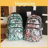 Stylish Nylon Backpack For Men And Women With Letter Design Perfect For School Travel