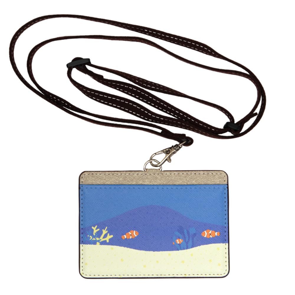 

Grand Cinq Sea Creature ID Card Holder with Neck Strap [Clownfish] Name Holder, Name Tag Holder, Employee ID Card, Neck Strap, Neck Strap, Pass Case