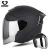 SOMAN SM523 Flip-Up Motorcycle Helmet Men Women Dual Lens Half All Season ABS Safety Certified