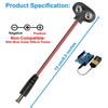 10pcs T-type Male DC Plug 5.5*2.1mm DC Power Plug Professional Battery Snap  Electronic Projects