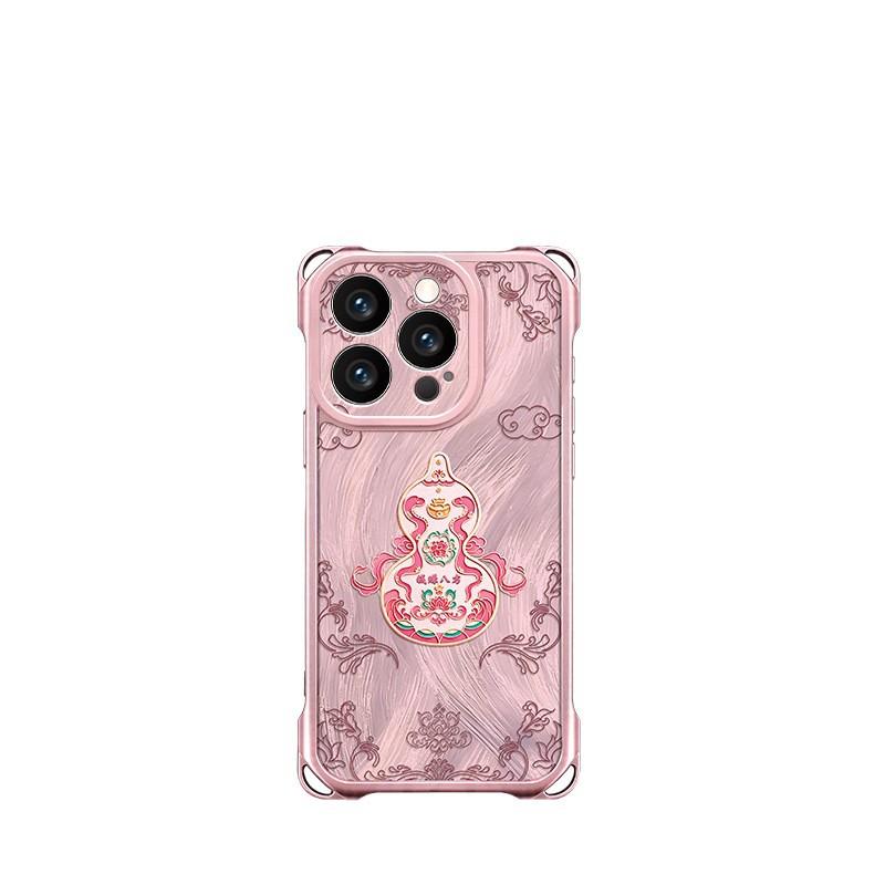 Xiangyun gourd is suitable for Apple 13Pro mobile phone case 17 bracket 16 with lanyard 15p anti-drop 14 advanced 13 women