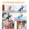 Padded Dog Coat Cold Weather Warm Fleece Lining Puffy Dog Jacket Vest Waterproof Windproof Dog Apparel for Small Large Puppies