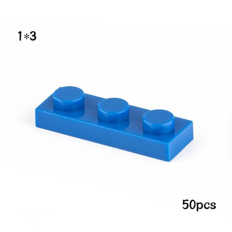 50pcs Plate 1x3 3623 Compatible with Famous Brand Building Block Classic Building Blcok Toys MOC DIY