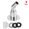 Boat Accessories Stainless Steel Thru Hull Exhaust Fitting Tube Pipe Air Diesel Vent Heater Socket 24mm Dia. RV Hardware Parts