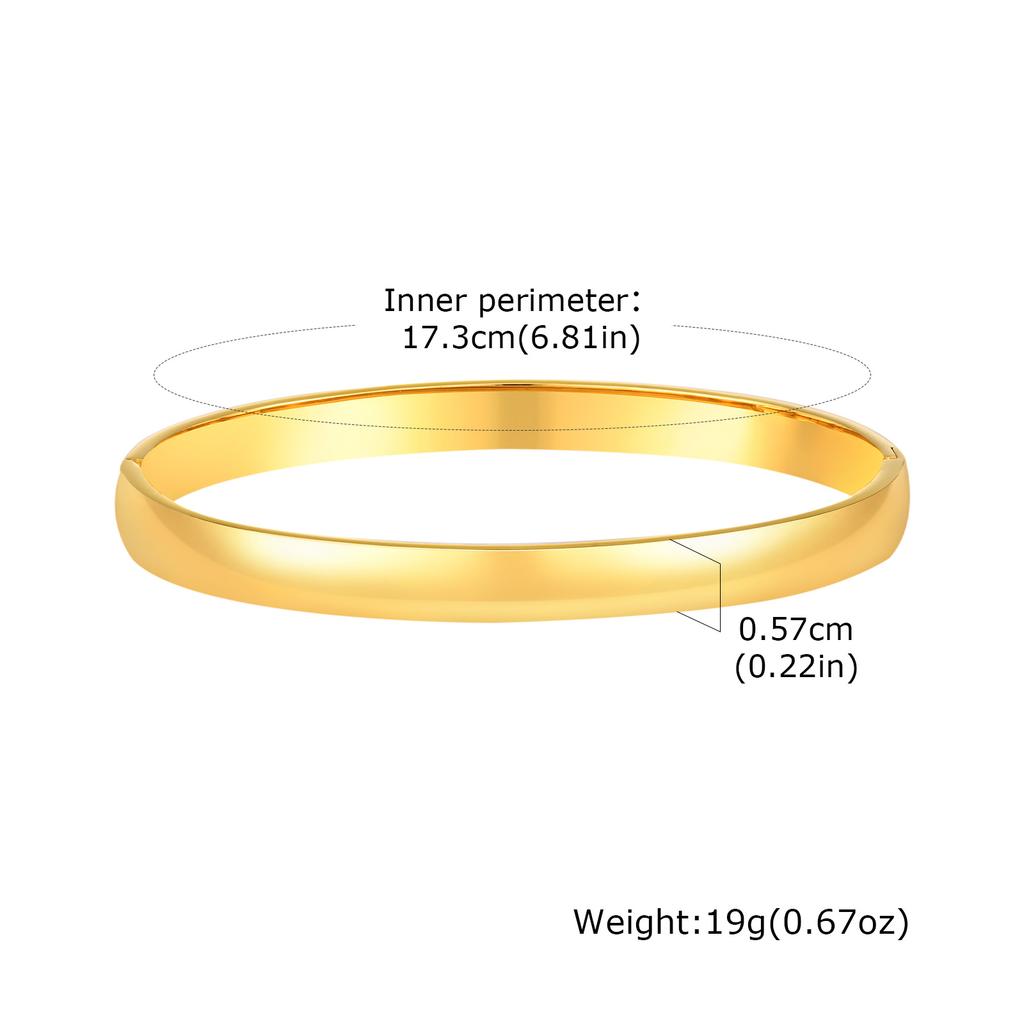 Women Anti Allergy Stainless Steel Cuff Bracelets Bangle, Trendy Wristband Jewelry Stacking Open Bracelet To Girls Mom Wife