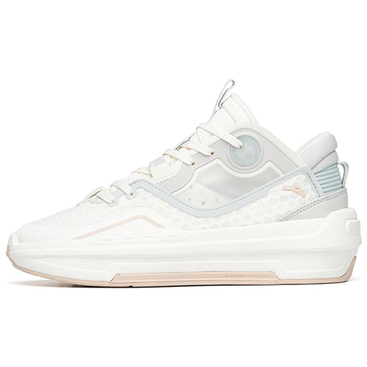 

New Anta C37 2.0 Slip Resistant Abrasion Resistant Mid top Skateboard Shoes Women s White Gray 922228082-2 36