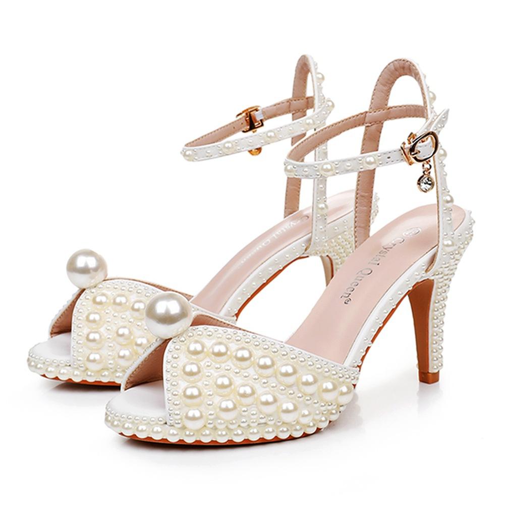 

Fashion Plus Size 35-43 Shoes for Women Summer Women Luxury Peep Toe Party Evening Wedding Sandals Women Shoes Sandalias De Mujer 35
