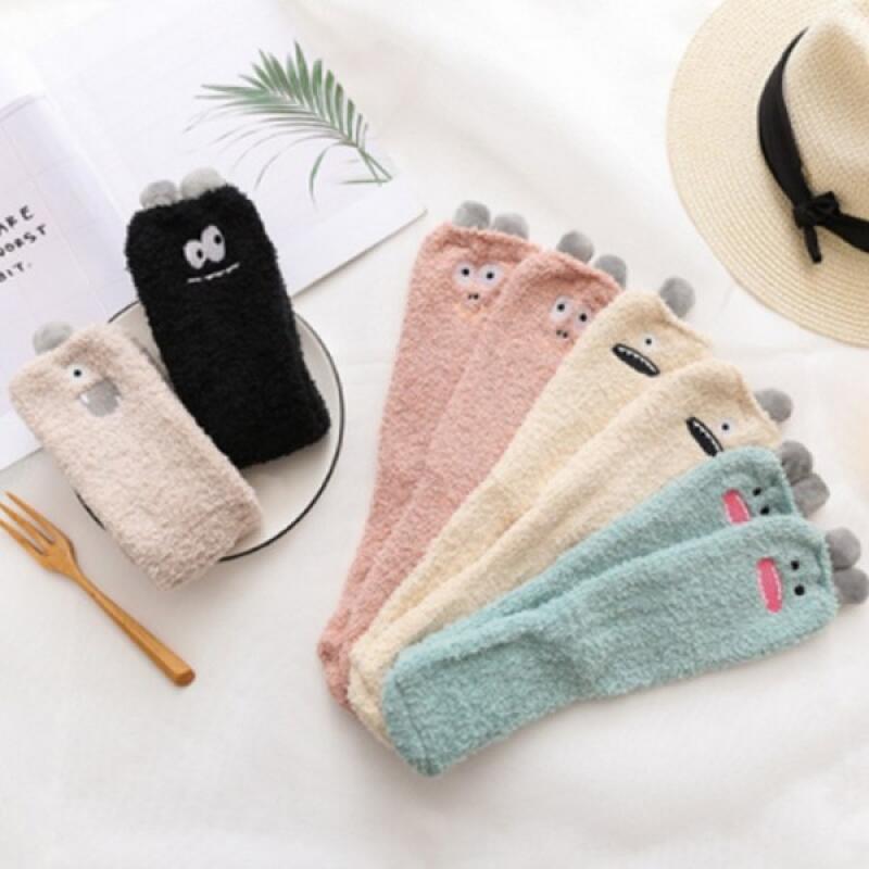 Pastel Dinosaur Sleeping Socks Monster Sleeping Socks Character Pastel Dinosaur Mint