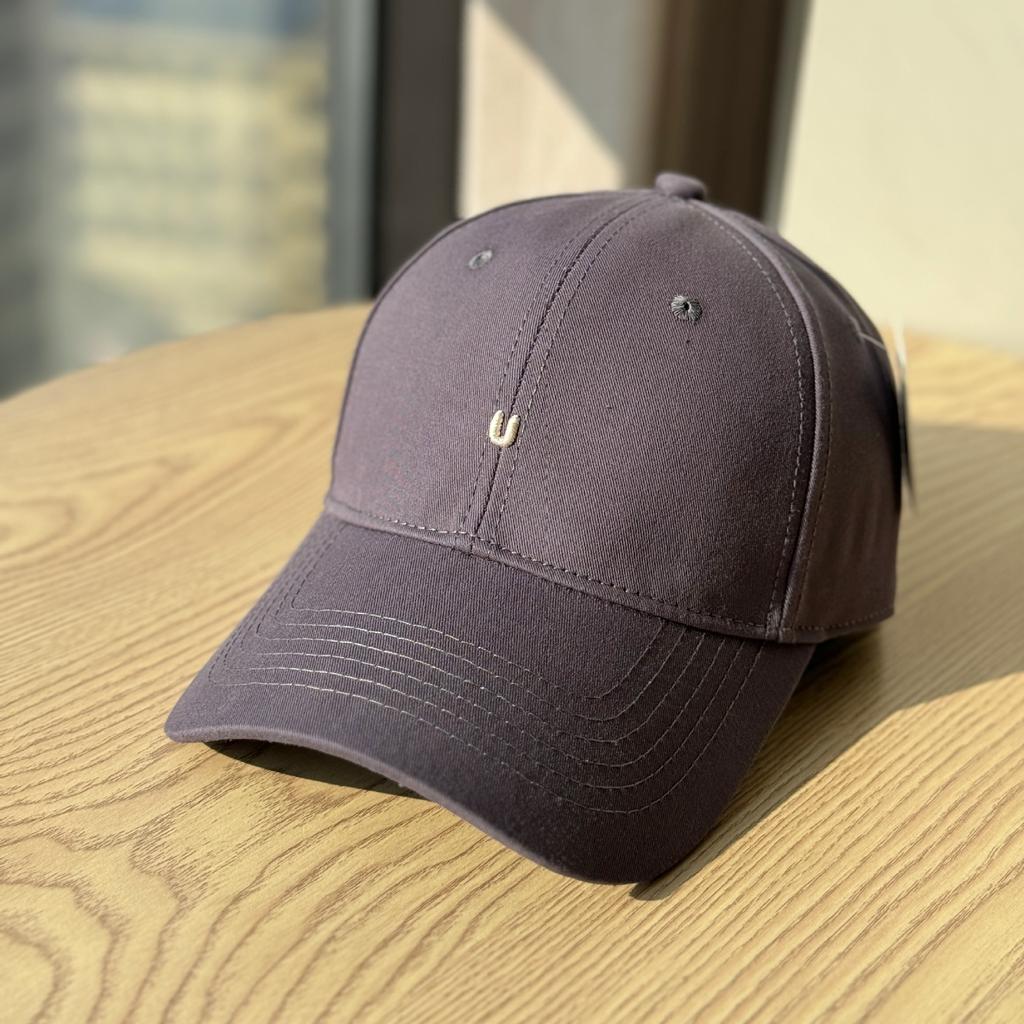 High Quality Hard Top Letter Embroidered Baseball Hat Women's Spring and Autumn Simple Peaked Cap Wide Brim Showing Face Small Sunscreen Hat Men