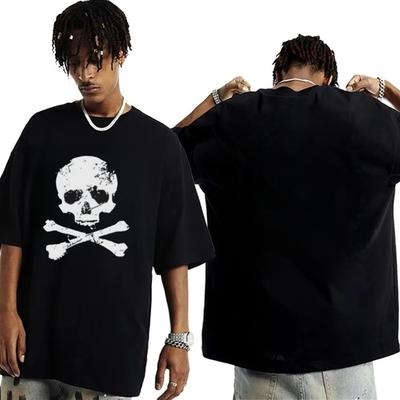 2026 Beauty Hip Hop Pirate Skull and Crossbones TShirt Mens Pattern Summer New Mens and Womens Retro Fashion Streetwear