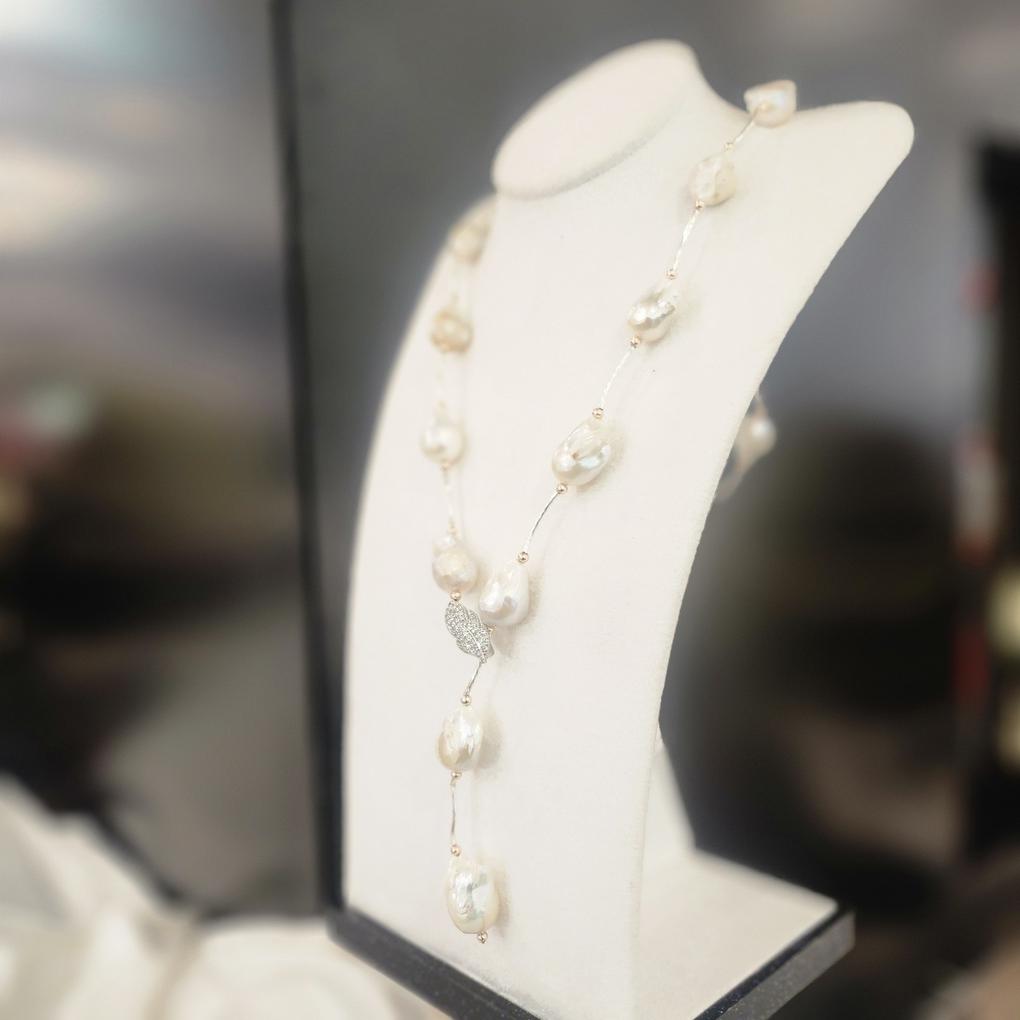 Atria Baroque Pearl Y-Shaped Long N Long-String Pearl Necklace JQNNEJJ0001WHF