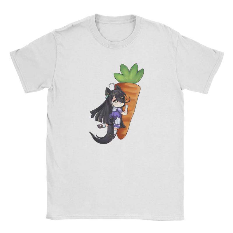 I Paused My Umamusume Career To Be Here Men T Shirt Tees Short Sleeve Round Collar T-Shirts Cotton Plus Size Clothes