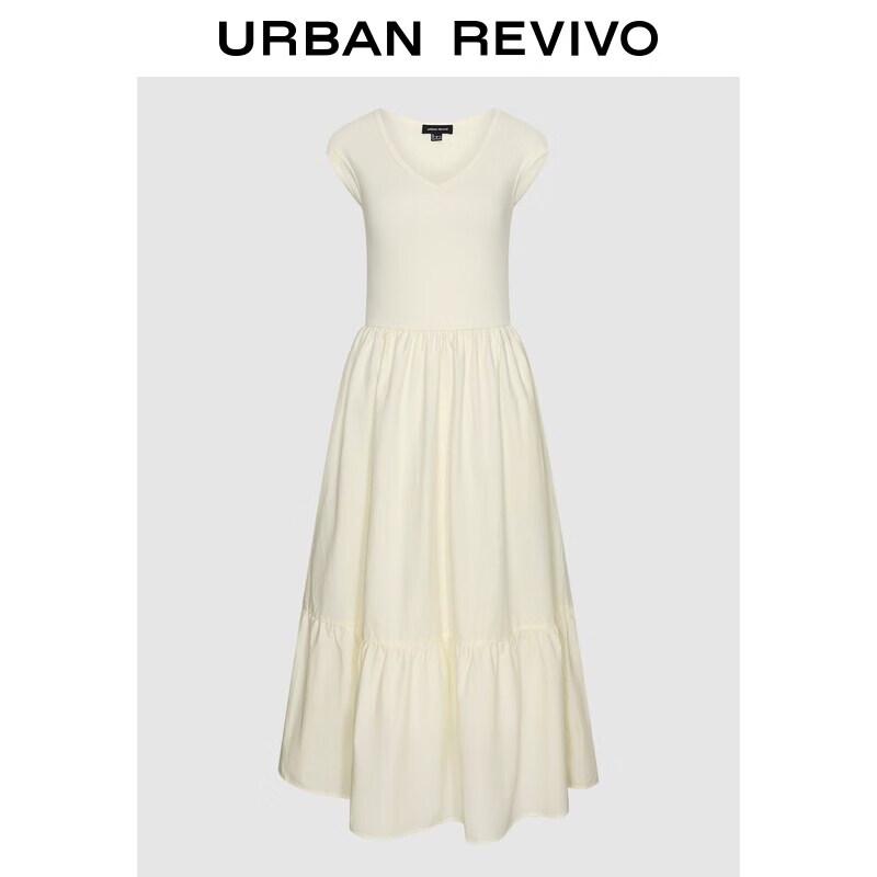 UR2026 Women s V-Neck A-Line Midi Dress XS