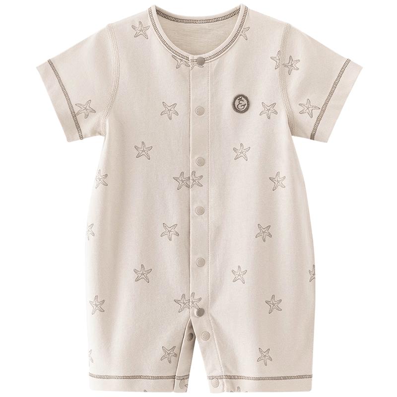 Guaiqi Bear Infant Short Sleeve Cotton Romper 80