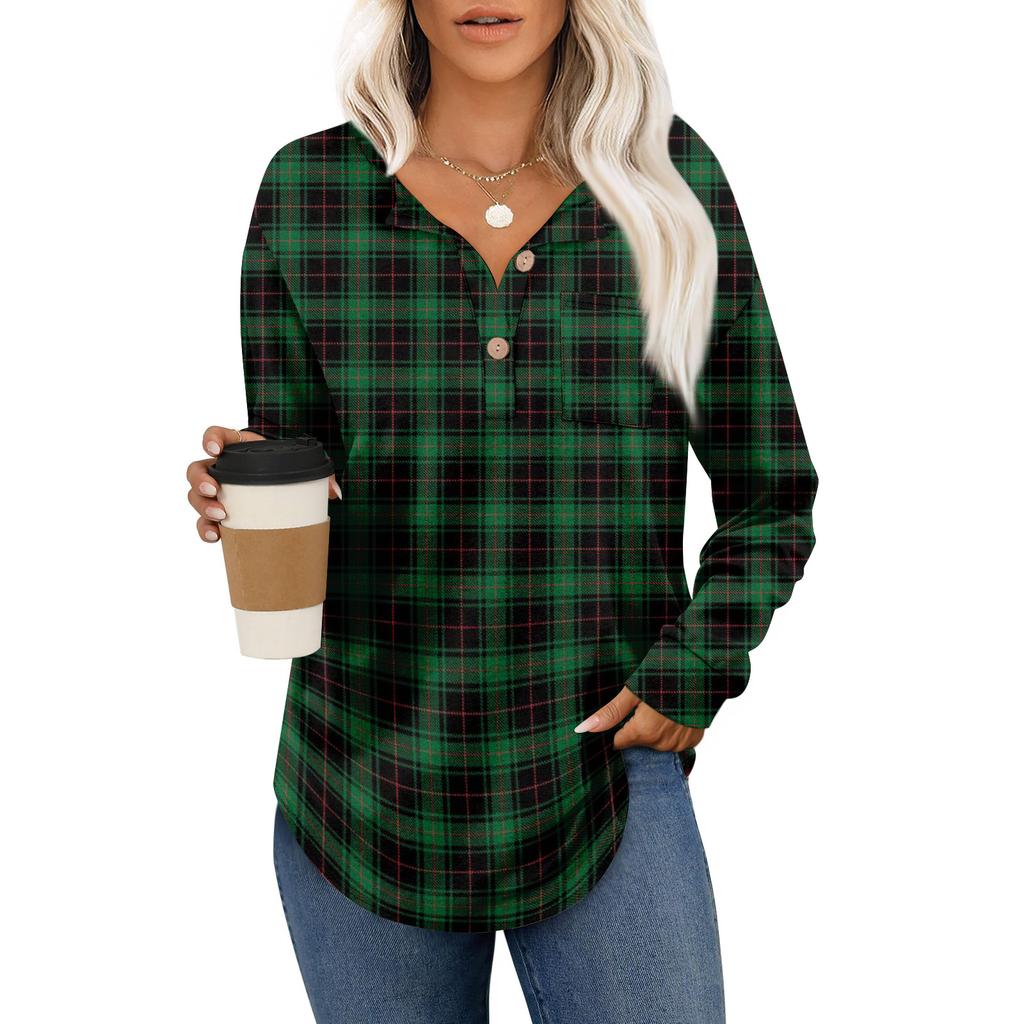 Top de damă retro cu imprimeu, la modă, cu mânecă lungă