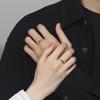 Original Design 999 Sterling Silver Galaxy Couple Rings - Romantic Qixi Gift for Students