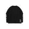 Li Ning AW21 Paris Fashion Week Series Casual Loose Long Sleeve Round Neck Sweatshirt Men Sweatshirt Standard-Black AHSQ631-3