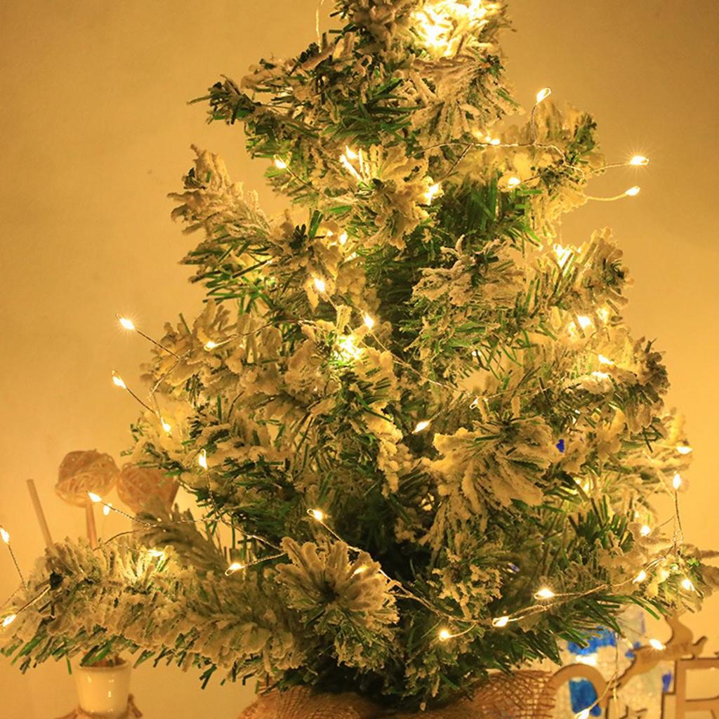 6M-50M Cluster Firecracker String Lights Christmas Tree Fairy Lights Garland LED For Wedding Party New Year Christmas Tree Decor Lamps