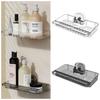 Transparent Suction Cup Shower Shelf No-Drill Wall-Mounted Storage Holder Sink Drain Rack  Kitchen