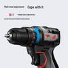 Deli 16V Cordless Brushless Impact Drill CN Plug (adapter Included)