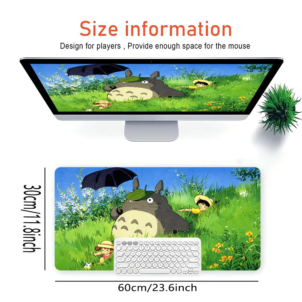 Neighbor Totoro Adventure Large Gaming Mouse Pad Nonslip Rubber Base Waterproof Desk Mat For Office Pc Laptop