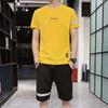 Summer Men's Casual Sports Suit Short-sleeved T-shirt Tide Men Small Mesh Leisure Breathable Suit Men