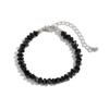 Simple Wind Irregular Crystal Beaded Necklace, Cold Wind Gravel Stacked Collarbone Chain Necklace