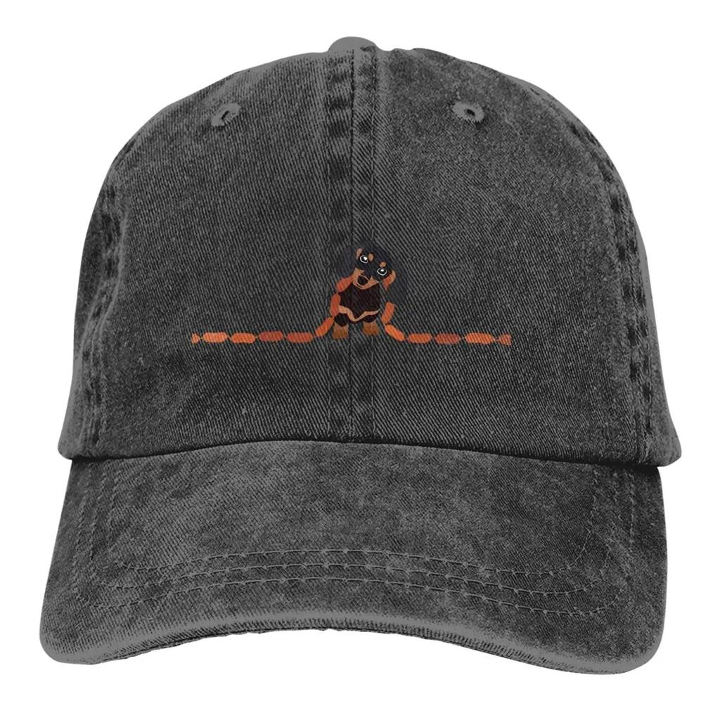 Dachshund Cute Dog Lovers Denim Washed Mens Baseball Cap Trucker Snapback Caps Dad Hat Golf Hats One Size