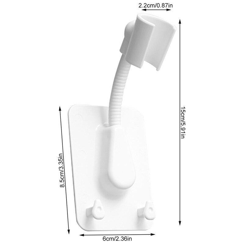 1pc Shower Head Holder Adjustable Self Adhesive Showerhead Bracket Wall Mount Stand Bathroom Accessories