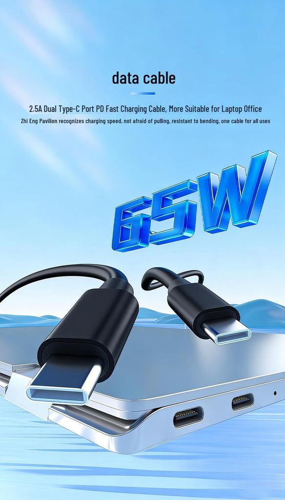 Universal 65W GaN Fast Charger for Huawei, Honor, Apple, Samsung, Nubia & Laptops
