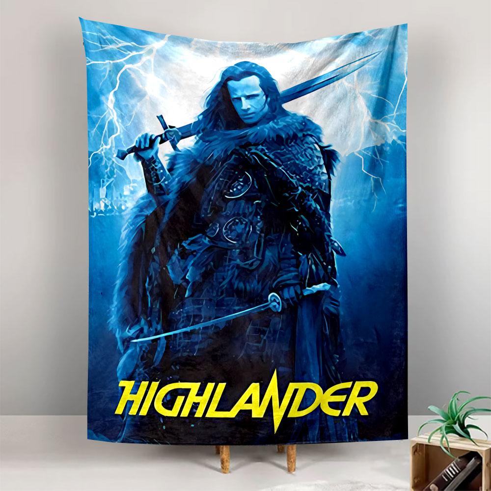 Highlander Movie Tapestry Wall Hanging, There Can Be Only One Sword Art, Fantasy Film Wall Decor for Bedroom Man Cave