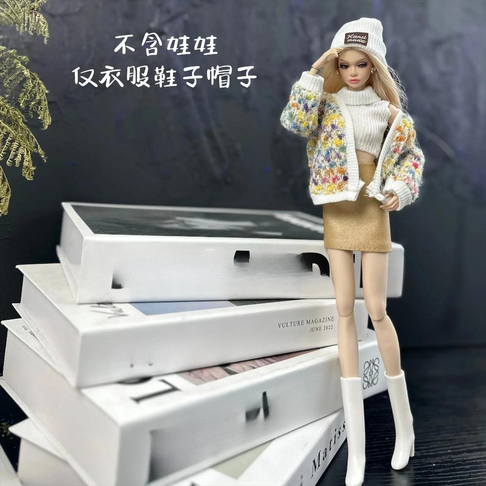 2025 New Clothes Set + Shoes / 30cm Doll Clothing Suit Plush Coat Top Skirt Pant Sweater Outfit for 1/6 Doll Clothes / Diy Toys