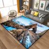 Ocean Natural Rock Scenery Pattern Area Rug for Bedroom Living Room Carpets for Girl Room Floor Mat Home Decor Non-Slip Rugs